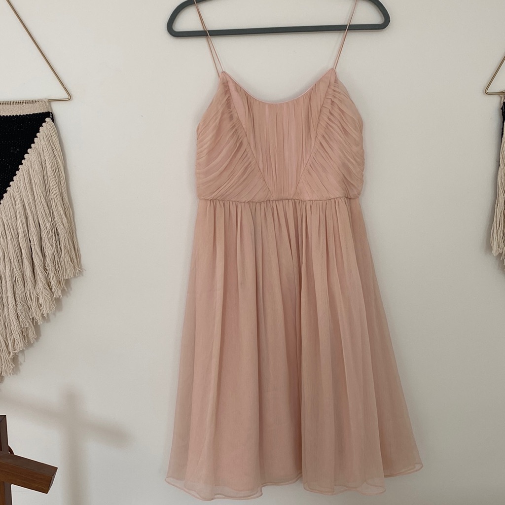 Peach Bridesmaid Dress Anthropologie/Bhldn